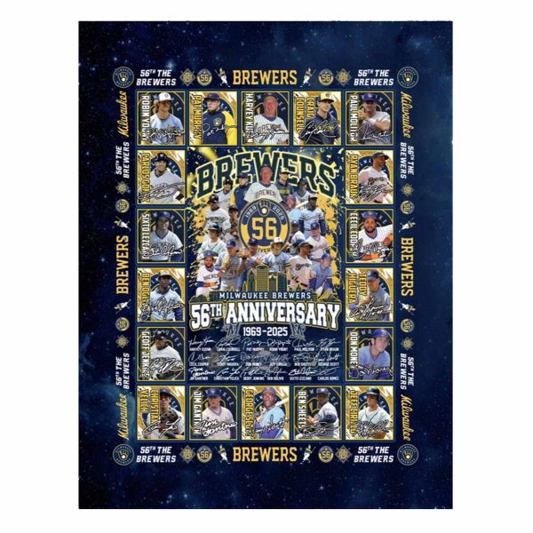 Brewers 56th Anniversary 1969 2025 Blanket