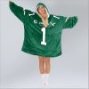1 Eagles Football Unisex Blanket Hoodie