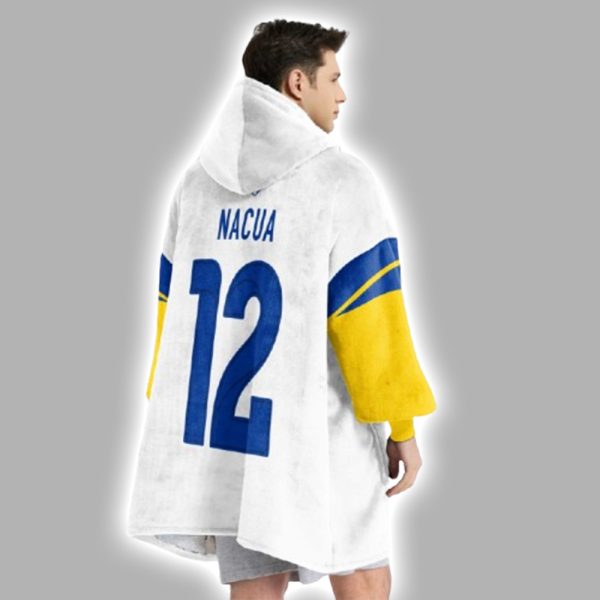 12 Los Angeles R Football Unisex Blanket Hoodie