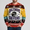 2025 Baltimore Ravens EST 1996 Ugly Christmas Sweater