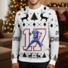 2025 Josh Allen No.17 Bills Ugly Christmas Sweater