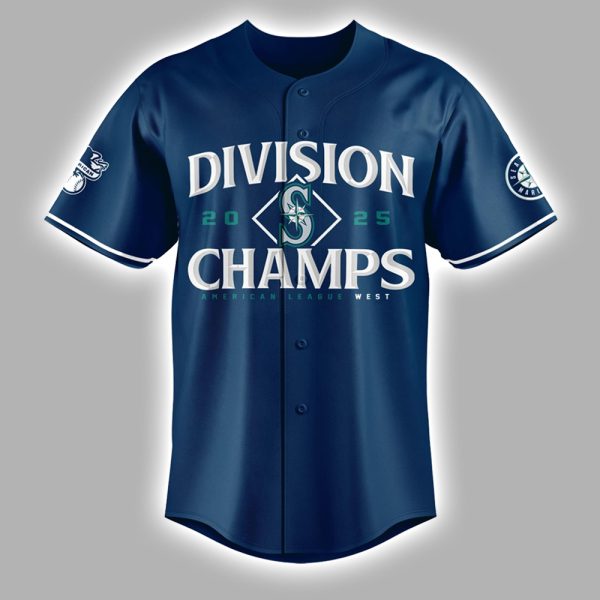 2025 Mariners AL West Division Champions We Own The West Jersey