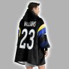 23 Los Angeles R Football Unisex Blanket Hoodie