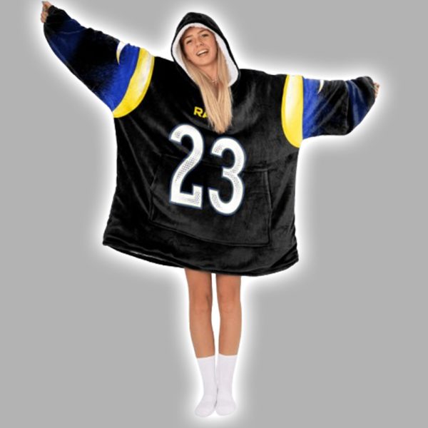 23 Los Angeles R Football Unisex Blanket Hoodie