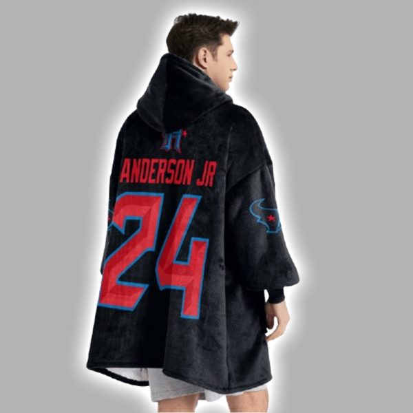 24 Houston Football Unisex Blanket Hoodie