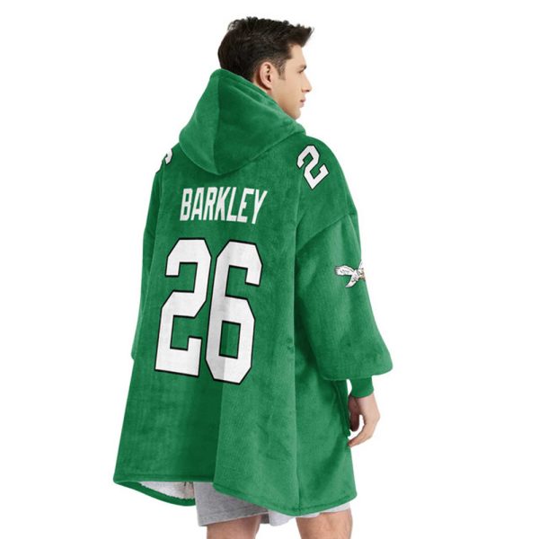 26 Eagles Football Unisex Blanket Hoodie