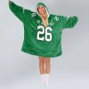 26 Eagles Football Unisex Blanket Hoodie