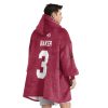 3 Cardinals Football Unisex Blanket Hoodie