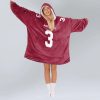3 Cardinals Football Unisex Blanket Hoodie