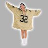 32 New Orleans Football Unisex Blanket Hoodie