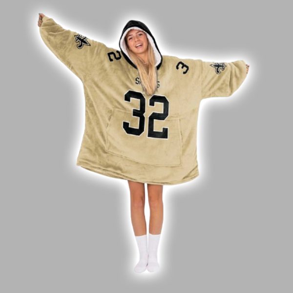 32 New Orleans Football Unisex Blanket Hoodie