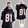 81 Houston Football Unisex Blanket Hoodie