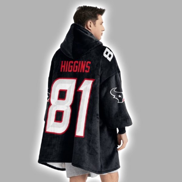 81 Houston Football Unisex Blanket Hoodie