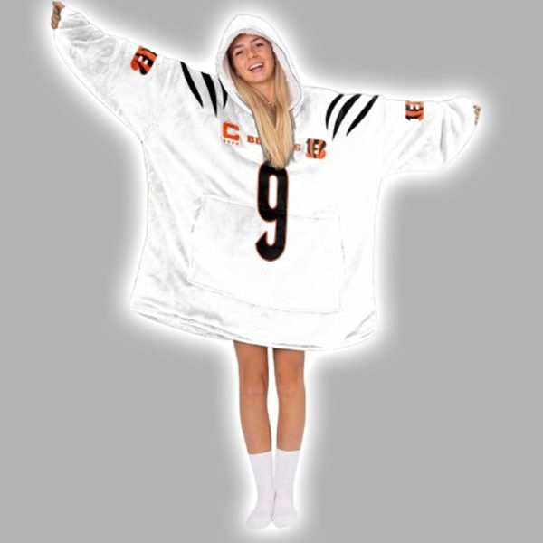 9 Bengals Football Unisex Blanket Hoodie