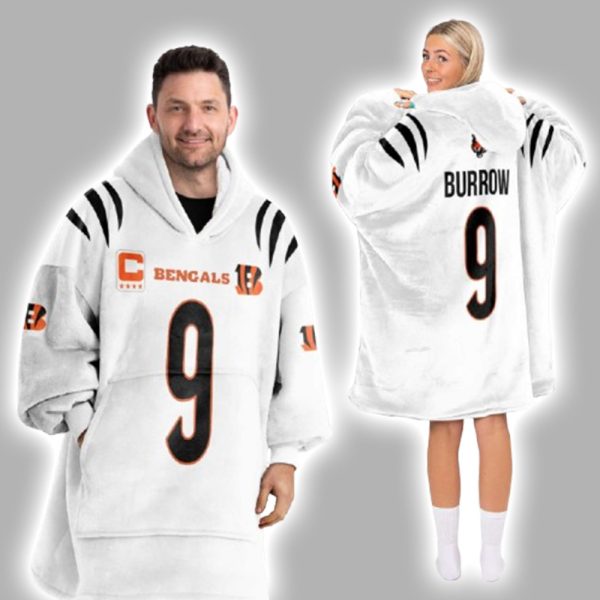 9 Bengals Football Unisex Blanket Hoodie