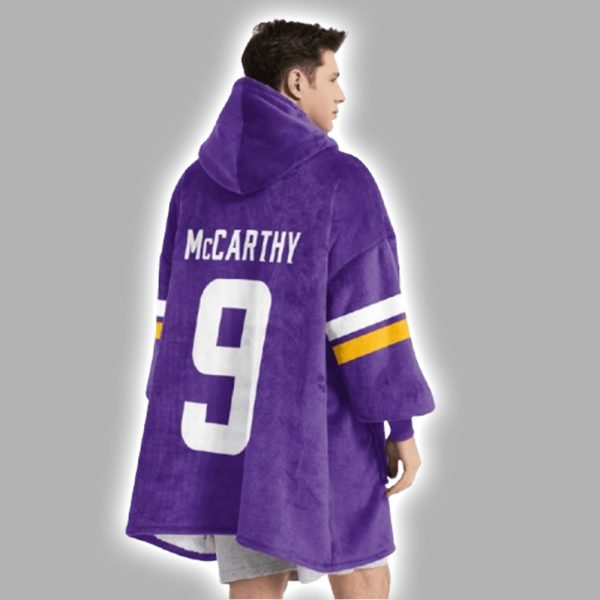 9 Vikings Football Unisex Blanket Hoodie