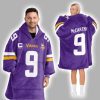9 Vikings Football Unisex Blanket Hoodie