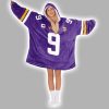 9 Vikings Football Unisex Blanket Hoodie