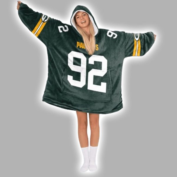 92 Packers Football Unisex Blanket Hoodie