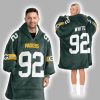 92 Packers Football Unisex Blanket Hoodie
