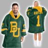 Baylor #1 Football Unisex Blanket Hoodie