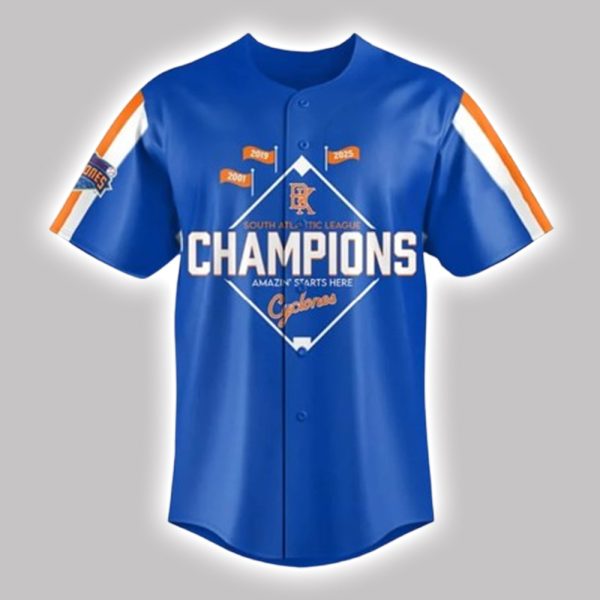 Brooklyn Cyclones 2025 South Atlantic League Champions Jersey