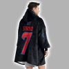 C.J.S 7 Captain Texans Football Unisex Blanket Hoodie