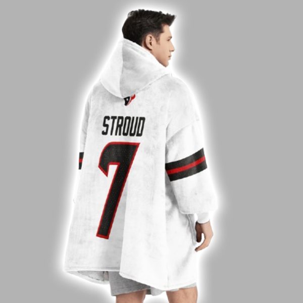 C.J.S 7 Texans Football Unisex Blanket Hoodie