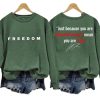 Charlie Kirk Freedom Two Sided SweatShirt