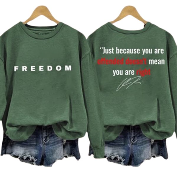 Charlie Kirk Freedom Two Sided SweatShirt
