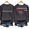 Charlie Kirk Freedom Two Sided SweatShirt