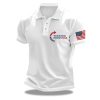 Charlie Kirk Turning Point Printed Black Polo Shirt