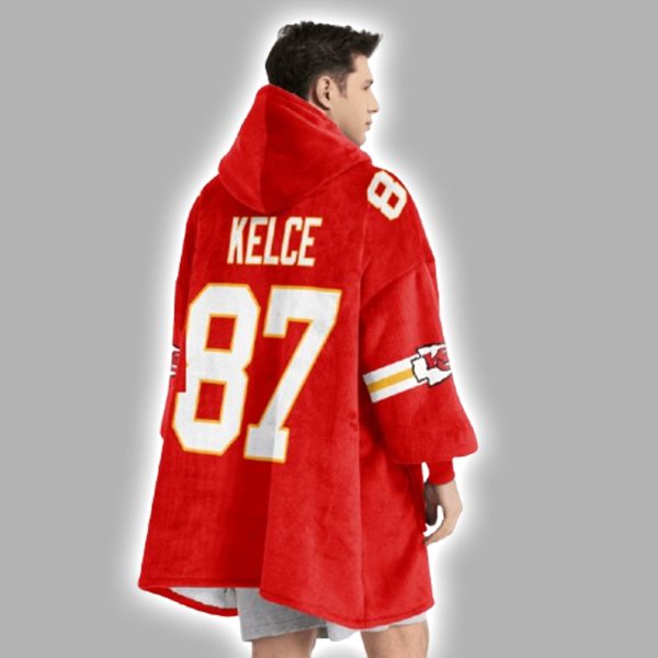 Chiefs 87 Football Unisex Blanket Hoodie