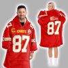 Chiefs 87 Football Unisex Blanket Hoodie