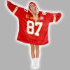 Chiefs 87 Football Unisex Blanket Hoodie