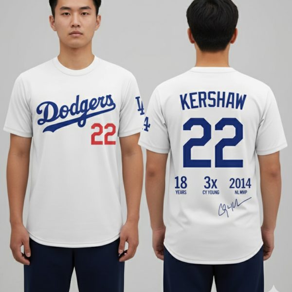 Clayton Kershaw Thanks For The Legendary Memories T Shirt