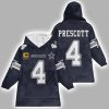 Cowboys Prescott 4 Football Unisex Blanket Hoodie
