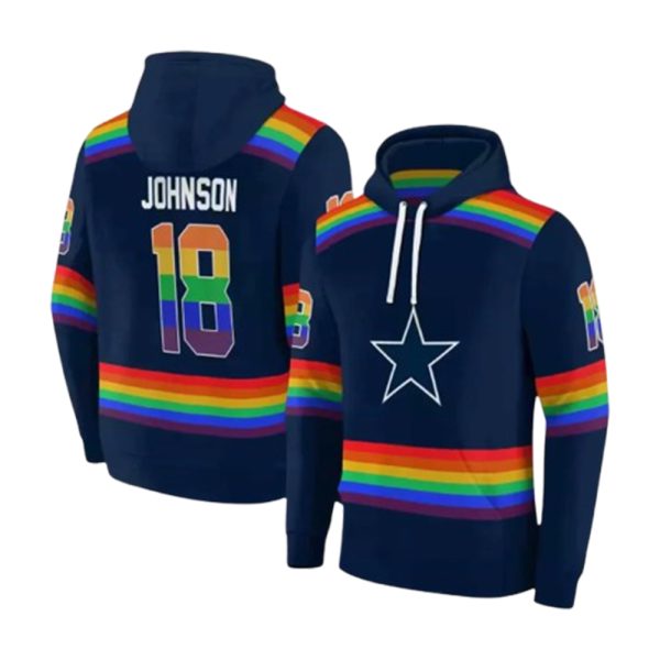 Dallas Cowboys Rainbow Hoodie