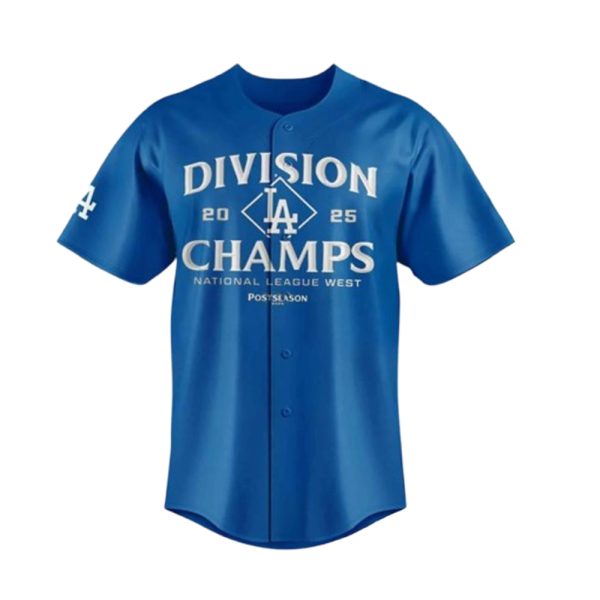 Dodgers 2025 NL West Division Champions Jersey