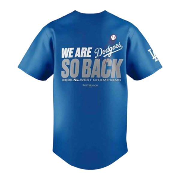 Dodgers 2025 NL West Division Champions Jersey