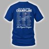 Dodgers NL West Division Champions 2025 Two Sided Shirt