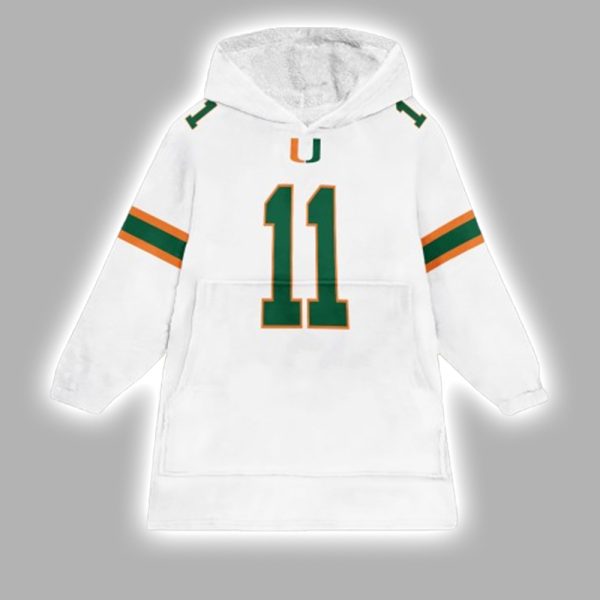 Dolphins John Beck 11 Football Unisex Blanket Hoodie