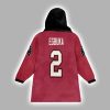 E 2 Tampa Bay Football Unisex Blanket Hoodie