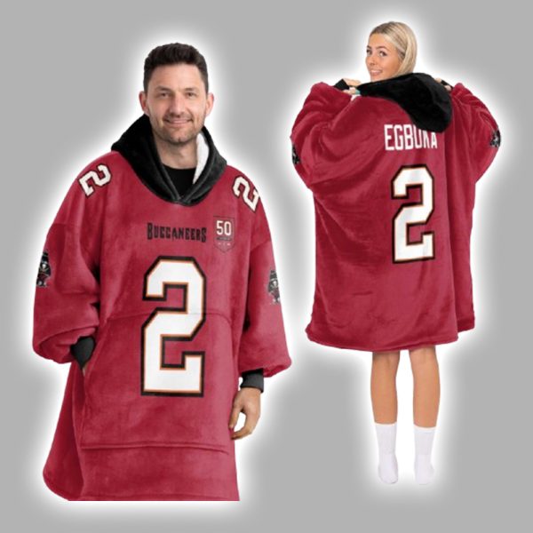 E 2 Tampa Bay Football Unisex Blanket Hoodie