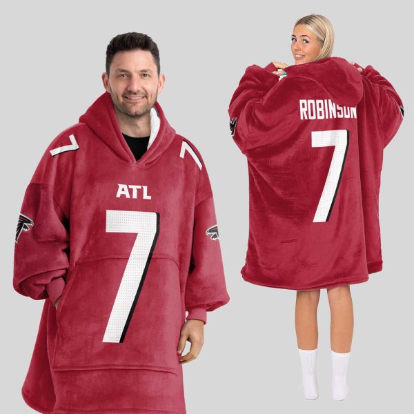 Falcons Football Unisex Blanket Hoodie
