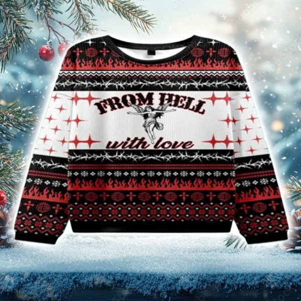From Hell With Love Y2K Ugly Christmas Sweater
