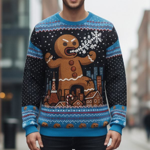 Gingerbread Monster Christmas Ugly Sweater