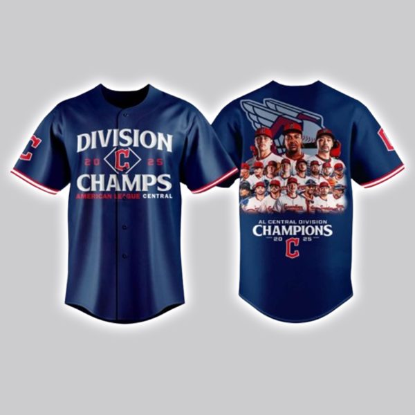 Guardians 2025 AL Central Division Champions Jersey