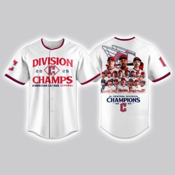 Guardians 2025 AL Central Division Champions Jersey