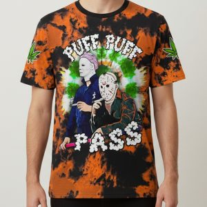 Puff Puff Pass Jason Voorhees Michael Myers Halloween 2025 Shirt